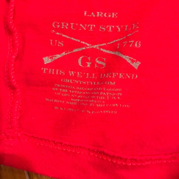 GRUNT STYLE THIS WE’LL DEFEND RACERBACK WOMEN’S LARGE TANK - Picture 4 of 4